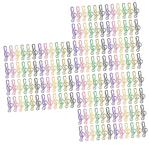3 Sätze Musiknoten Büroklammern Kreative Und Dekorative Papierclips Für Büro Schule Notizen Und Dokumente Leicht Und Platzsparend Vielseitig Einsetzbar 75 Stück * 3 von Operitacx