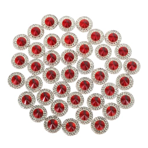 40 Stück Funkelndes Rot Strasssteine Bastelset Runde und Flachrücken Dekorationen für Schmuck Haaraccessoires und Nagelkunst 40 Stück Funkelndes Rot Strasssteine Bastelset Runde und Flachrücken Dekorationen für Schmuck Haaraccessoires und Nagelkunst von Operitacx