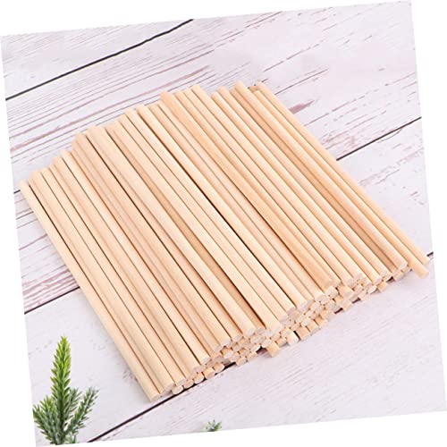 50Stücke Holzstangen Unbehandelte DIY Holzstäbchen für Bastelprojekte für Modellbau Handwerk und Kinderaktivitäten von Operitacx