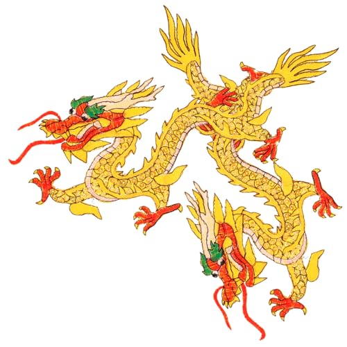 Operitacx 1 Paar Diy Dragon Applique Patches Gelbe Bestickte Aufnähbare Stoffaufnäher für Kleidung Taschen und Mehr Einfache Anwendung Dekorative Kleidungselemente Operitacx 1 Paar Diy Dragon Applique Patches Gelbe Bestickte Aufnähbare Stoffaufnäher für Kleidung Taschen und Mehr Einfache Anwendung Dekorative Kleidungselemente von Operitacx