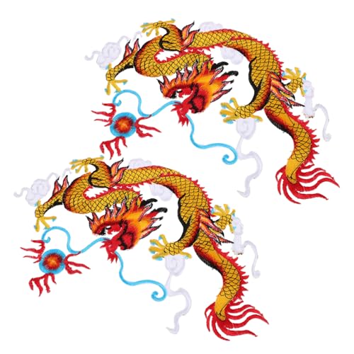 Operitacx 1 Paar Drachensticker Aufkleber Flicken Für Bekleidung Chinesische Patches Flicken Für Hosen Flicken Zum Aufbügeln Für Trendige Kleidung Kleidungsflicken Aufnäher Nähen Polyester Operitacx 1 Paar Drachensticker Aufkleber Flicken Für Bekleidung Chinesische Patches Flicken Für Hosen Flicken Zum Aufbügeln Für Trendige Kleidung Kleidungsflicken Aufnäher Nähen Polyester von Operitacx