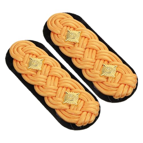 Operitacx 1 Paar Goldene Woven Schulterabzeichen mit Sternen DIY Schulterklappen für Damen und Herren Vielseitige Epauletten für Anzüge und Dekoration für Veranstaltungen und Auftritte Operitacx 1 Paar Goldene Woven Schulterabzeichen mit Sternen DIY Schulterklappen für Damen und Herren Vielseitige Epauletten für Anzüge und Dekoration für Veranstaltungen und Auftritte von Operitacx