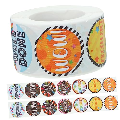 Operitacx 1 Rolle Aufkleber-Etiketten für Belohnungen für belohnungssticker stickerrolle benutzerdefinierte Neonschilder Nagelkunstaufkleber LED deko Belohnungsaufkleber von Operitacx