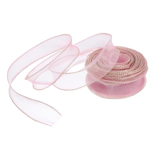 Operitacx 1 Rolle Breites Chiffonband mit Goldener für Diy Projekte Yards Rosa Gold für Hochzeiten Geschenkverpackungen und Haarschmuck Vielseitig für Verschiedene Bastelideen Operitacx 1 Rolle Breites Chiffonband mit Goldener für Diy Projekte Yards Rosa Gold für Hochzeiten Geschenkverpackungen und Haarschmuck Vielseitig für Verschiedene Bastelideen von Operitacx