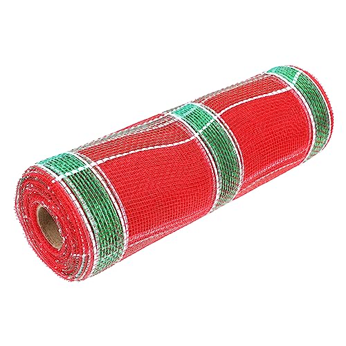 Operitacx 1 Rolle Dekoratives Netzband Fleckenband Staubiges Band Spitzenbesatzband Zum Verpacken Weihnachtsband Tischläufer Glänzendes Großes Satinband Gezogenes Sackleinenband von Operitacx
