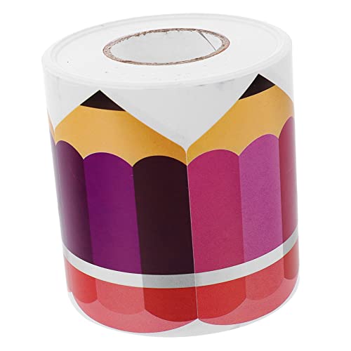 Operitacx 1 Rolle Grenzaufkleber Karte saftig Tafel Bretter Punkt Kreis classroom decorations easy putz dekoration party Schuldekor Pinnwand Dekorationen Kupferplattenaufkleber Colorful von Operitacx