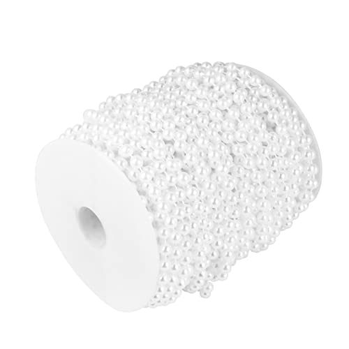 Operitacx 1 Rolle Imitation Perlenkette für Diy Schmuck Hochzeits und Weihnachtsdekoration Lange Perlenschnur Glänzende Kunstperlen für Bastelprojekte und Garderobenaccessoires von Operitacx