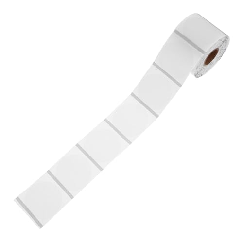 Operitacx 1 Rolle Rundes Druckpapier Vinyl Etikett Thermisch Thermal- Adresse Aufkleber Zum Beschriften Selbstklebende Thermoaufkleber Aufkleber Mit Kameradruck Pvc Selbstklebend Transparent von Operitacx