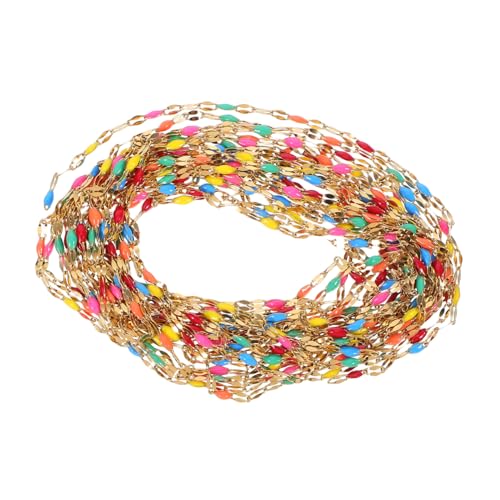 Operitacx 1 Rollen Farbiges Emaille Perlenkette Schmuckkette für Diy Armbänder und Fußkettchen für Besondere Anlässe und Täglichen Gebrauch Operitacx 1 Rollen Farbiges Emaille Perlenkette Schmuckkette für Diy Armbänder und Fußkettchen für Besondere Anlässe und Täglichen Gebrauch von Operitacx