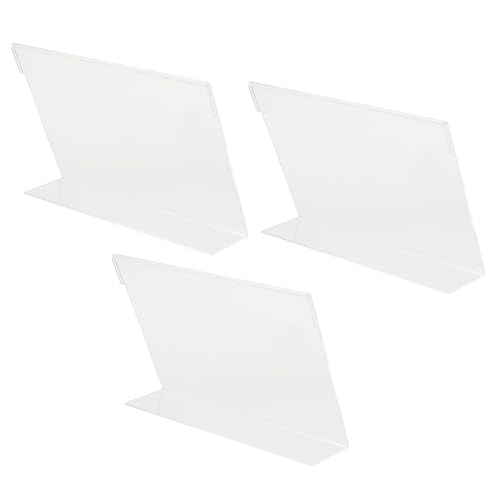 Operitacx 1 Satz Acryl Preisetikettenhalter Stabiler Tischaufsteller Für Werbung Und Preisdisplay Geeignet Für Geschäfte Und Einkaufszentren Transparent 3 Stück von Operitacx