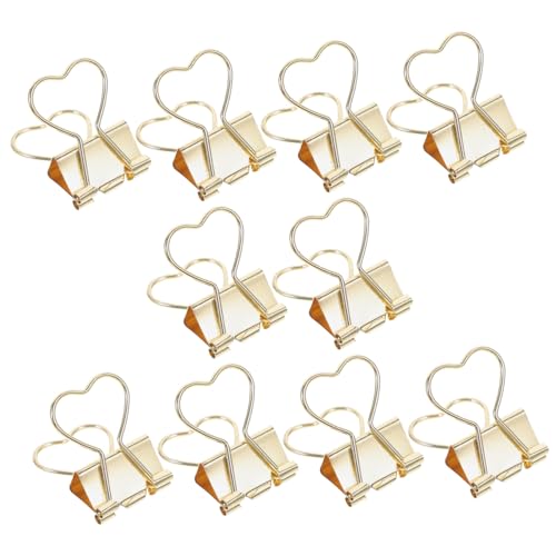 Operitacx 1 Satz Binder Clips Gold Bunte Büroklammern Für Dokumente Für Bürobedarf Und Organisation Von Unterlagen Stabil Und Langlebig 10 Stück von Operitacx