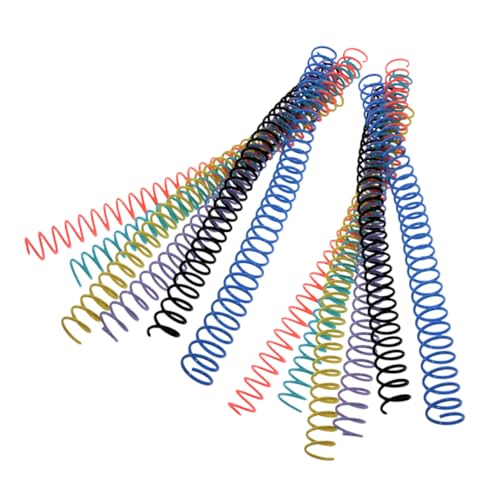 Operitacx 1 Satz Buchbinderinge Kunststoff Binderinge Für Lose Spiralbindung Geeignet Für Notizbücher Farben Gelb Schwarz Blau Grün Und 12 Stück von Operitacx