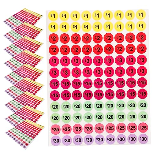 Operitacx 1 Satz Einkaufszentrum Supermarkt Preisschild Aufkleber Etiketten Aufkleber Kleinunternehmen Preisaufkleber Bunte Preisschilder Aufkleber Für Einzelhandelsetiketten 10 Blatt Operitacx 1 Satz Einkaufszentrum Supermarkt Preisschild Aufkleber Etiketten Aufkleber Kleinunternehmen Preisaufkleber Bunte Preisschilder Aufkleber Für Einzelhandelsetiketten 10 Blatt von Operitacx