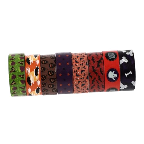 Operitacx 1 Satz Halloween Washi Tapes Für Diy Projekte Dekorative Klebebänder Mit Halloween Motiven Für Journaling Und Bastelarbeiten Teiliges 8rollen von Operitacx