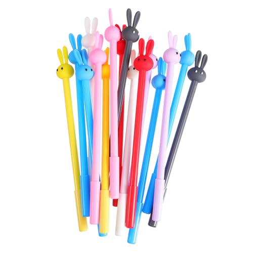Operitacx 1 Satz Kaninchenstift Tintenstifte Für Das Büro Kugelschreiber Stift Mit Flüssiger Tinte Tintenroller Gel-tintenstift Füller Textmarker Cartoon-gelstifte Plastik 16 Stück von Operitacx