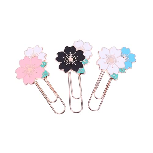 Operitacx 1 Satz Kirschblüten-büroklammer Bookmarks Book Marks Aktenmappe Aktenordner Lesezeichen Blume Büroklammern Seitenmarkierungsclip Zubehör Für Büroklammern Zinklegierung 3 Stück Operitacx 1 Satz Kirschblüten-büroklammer Bookmarks Book Marks Aktenmappe Aktenordner Lesezeichen Blume Büroklammern Seitenmarkierungsclip Zubehör Für Büroklammern Zinklegierung 3 Stück von Operitacx