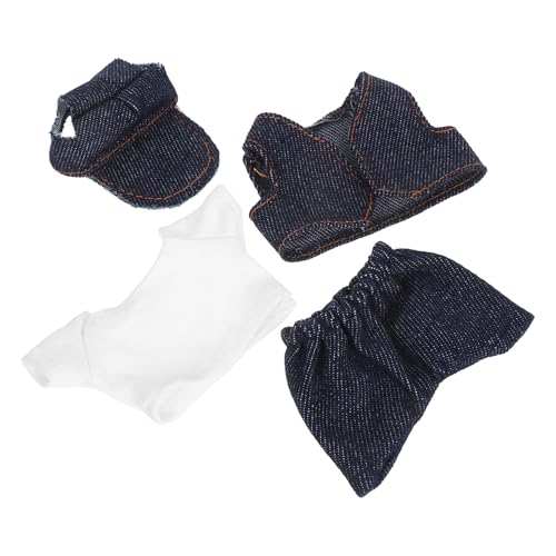 Operitacx 1 Satz Kleidung für Puppen mit T Shirt Hose Weste und Hut Bekleidung für Puppen Spielzeugkleidung von Operitacx