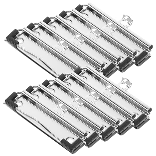 Operitacx 1 Satz Klemmbrett Clips Aus Metall Stabile Und Langlebige Büroklammern Für Dokumente Für Aufbewahrung Und Organisation Im Büro Und Zuhause 10 Stück von Operitacx