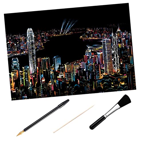 Operitacx 1 Satz Kratzbild Werkzeug Basteln Zeichenpapier Kratzen Kratzmalerei Notizen Abkratzen Kratzpapiere Für Hölzern Black Operitacx 1 Satz Kratzbild Werkzeug Basteln Zeichenpapier Kratzen Kratzmalerei Notizen Abkratzen Kratzpapiere Für Hölzern Black von Operitacx