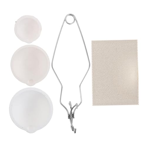 Operitacx 1 Satz Melting Crucible Bowl Set mit Kleiner Keramikschale und Honigwaben Lötplatte Tragbar für Metallverarbeitung für Zuhause und Vielseitige Anwendungen Operitacx 1 Satz Melting Crucible Bowl Set mit Kleiner Keramikschale und Honigwaben Lötplatte Tragbar für Metallverarbeitung für Zuhause und Vielseitige Anwendungen von Operitacx