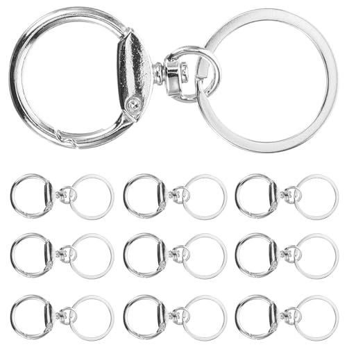 Operitacx 1 Satz Metall Schlüsselanhänger Clips Diy Schlüsselring Verschlüsse Zinklegierung Für Kreative Bastelprojekte Leicht Und Platzsparend 10 Stück von Operitacx