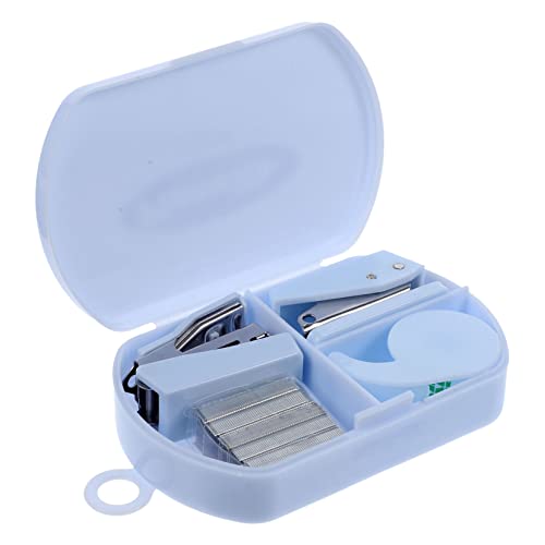 Operitacx 1 Satz Multifunktionales Werkzeug für Handarbeiten Heftgerät und Klebebandspender für Scrapbooking Papierarbeiten und Bürobedarf Langlebig und Benutzerfreundlich Blau von Operitacx