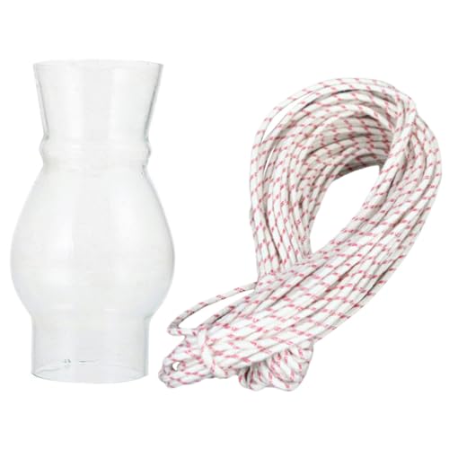 Operitacx 1 Satz Öllampenschattenkabel Innenöllampe Kerosinlampe Teile Drinnen Für Brenner Ersatz Exquisite Öllampe Vintage Lampenschirm Petroleumlampen Öl Licht Glas von Operitacx