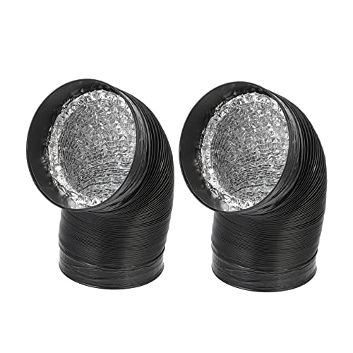 Operitacx 1 Satz PVC Abluftschlauch Flexibler Aluminiumfolie Dunstabzugshaube Luftkanal für Einfache Installation und Belüftung Schwarz Operitacx 1 Satz PVC Abluftschlauch Flexibler Aluminiumfolie Dunstabzugshaube Luftkanal für Einfache Installation und Belüftung Schwarz von Operitacx