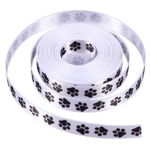 Operitacx 1 Satz Pfotenabdruck Geschenkband Breit Langlebiges Polyester Für Bastelprojekte Und Geschenkverpackungen in Schwarz Mit Niedlichem Hundepfoten Design Yards 2rollen Operitacx 1 Satz Pfotenabdruck Geschenkband Breit Langlebiges Polyester Für Bastelprojekte Und Geschenkverpackungen in Schwarz Mit Niedlichem Hundepfoten Design Yards 2rollen von Operitacx