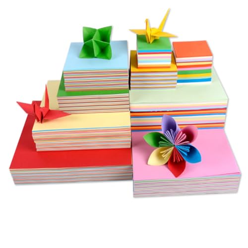 Operitacx 1 Satz Quadratisches Origami Papier Farben Buntes Bastelpapier Für Diy Projekte Geeignet Für Erwachsene Um Kreativität Zu Fördern Und Farben Zu Erkennen 1000 Stück von Operitacx