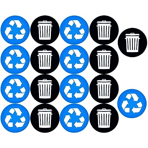 Operitacx 1 Satz Recycling Aufkleber für Mülltonnen Selbstklebende Wasserdichte zur Abfalltrennung Leuchtenden für Zuhause und Büro Operitacx 1 Satz Recycling Aufkleber für Mülltonnen Selbstklebende Wasserdichte zur Abfalltrennung Leuchtenden für Zuhause und Büro von Operitacx