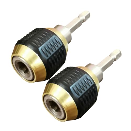 Operitacx 1 Satz Schnellschalteranschluss Bohrer Schaft Bohrbehälter -bitadapter Spannzangenadapter Bohrmaschine Adapter Sechseckschlüssel -umrechnungsadapter Bohradapter Metall 2 Stück von Operitacx