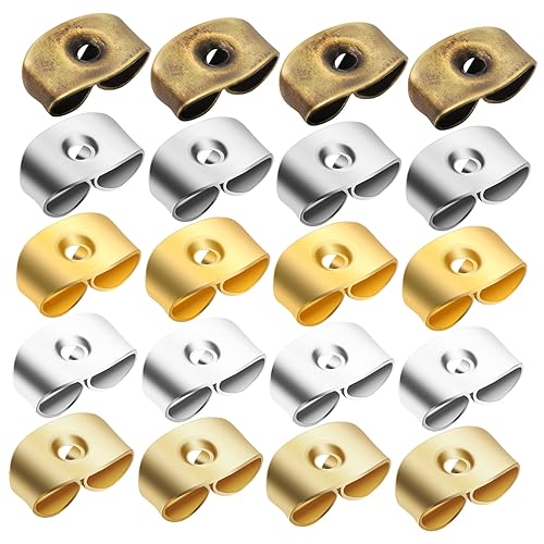 Operitacx 1 Satz Sicherer Ohrstecker Verschluss Ersatz Ohrring Rückseiten Ohrschmuck Zubehör Für Frauen Und Mädchen in Farben Gold Goldoptik Bronze 20 Paare Operitacx 1 Satz Sicherer Ohrstecker Verschluss Ersatz Ohrring Rückseiten Ohrschmuck Zubehör Für Frauen Und Mädchen in Farben Gold Goldoptik Bronze 20 Paare von Operitacx