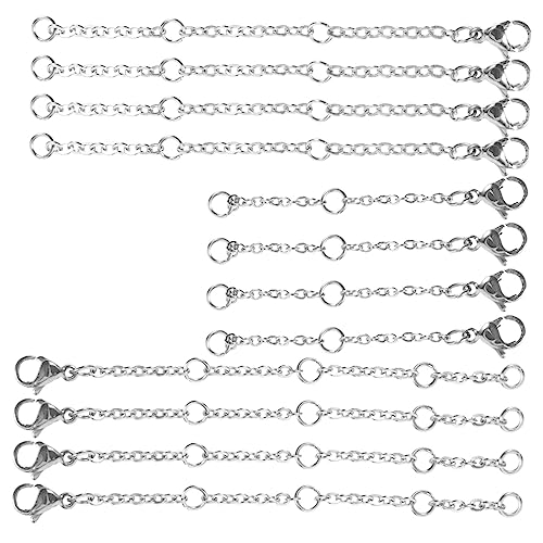 Operitacx 1 Satz Silber Halskette Extender Verlängerung Für Halskette Halskettenverlängerungen Für Damen Schmuck Halskette-kit Halskette Kettenverlängerung Rostfreier Stahl 30 Stück Operitacx 1 Satz Silber Halskette Extender Verlängerung Für Halskette Halskettenverlängerungen Für Damen Schmuck Halskette-kit Halskette Kettenverlängerung Rostfreier Stahl 30 Stück von Operitacx