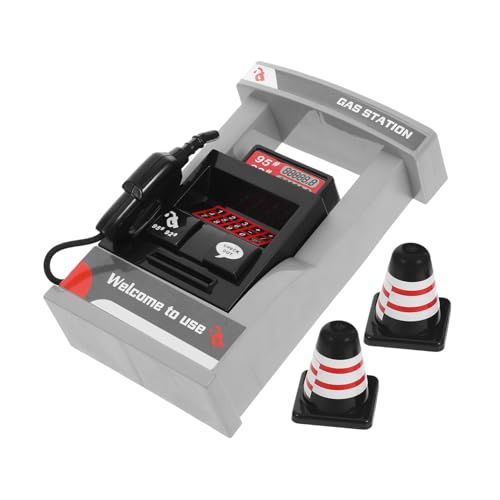 Operitacx 1 Satz Tankstellenspielzeug Spielautomat Simulation Tankstelle Spielzeugtankstelle Spielzeugautoservice Kinderspielzeug Modell Einer Verkehrsstation Plastik von Operitacx