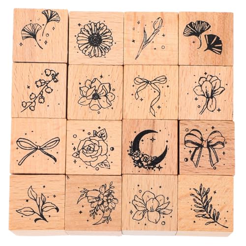 Operitacx 1 Satz Teiliges Holzstempelset Für Vintage Und Pflanzendesigns Für Scrapbooking Tagebuchgestaltung Und Bastelprojekte Hochwertige Verarbeitung Und Einfache Handhabung 16 Stück Operitacx 1 Satz Teiliges Holzstempelset Für Vintage Und Pflanzendesigns Für Scrapbooking Tagebuchgestaltung Und Bastelprojekte Hochwertige Verarbeitung Und Einfache Handhabung 16 Stück von Operitacx