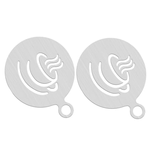 Operitacx 1 Satz Teiliges Kaffeeschablonen Aus Wiederverwendbare Latte Art Schablonen Für Kreative Dekorationen Zu Hause 2 Stück Operitacx 1 Satz Teiliges Kaffeeschablonen Aus Wiederverwendbare Latte Art Schablonen Für Kreative Dekorationen Zu Hause 2 Stück von Operitacx