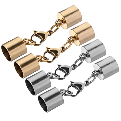 Operitacx 1 Satz Teiliges Lobster Clasp Schmuckverschluss Mit Barrel Für Diy Armband Halskette Lederband Verschluss Einfach Zu Befestigen Geeignet Für Handgefertigten Schmuck Und 4 Stück von Operitacx