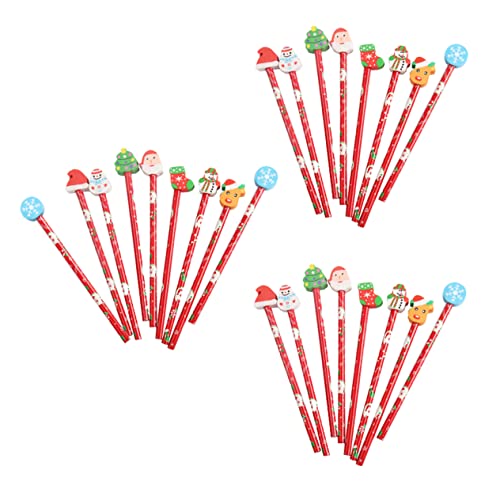Operitacx 1 Satz Teiliges Weihnachts Bleistiftset Mit Radiergummi Bunte Holzstifte Für Glattes Schreiben Cartoon Schüler Schreibset Und Kreative Weihnachts Schulartikel 25 Stück Operitacx 1 Satz Teiliges Weihnachts Bleistiftset Mit Radiergummi Bunte Holzstifte Für Glattes Schreiben Cartoon Schüler Schreibset Und Kreative Weihnachts Schulartikel 25 Stück von Operitacx