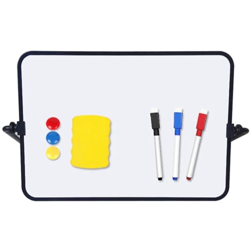 Operitacx 1 Satz Tragbares Whiteboard Set mit Ständer Abwischbares Zeichenbrett für Schule Büro und Kleines Wiederverwendbares Schreibbrett von Operitacx