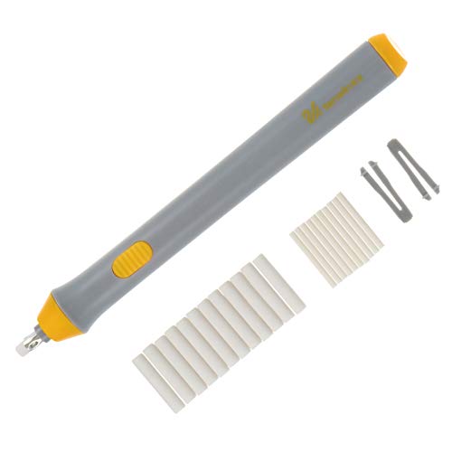 Operitacx 1 Satz elektrischer Radiergummi elektrischer schrubber elektrisches radiergummi Tippfehler Radiergummi Batteriebetriebener Radiergummi Maschine automatischer Radiergummi Abs Grey von Operitacx