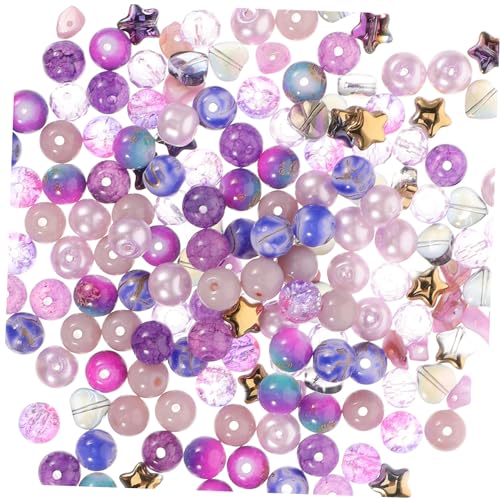 Operitacx 1 Schachtel Diy Glasperlen für Schmuckherstellung Fächer mit Bunten Kristall und Spacerperlen für Armbänder und Kreative Bastelprojekte von Operitacx