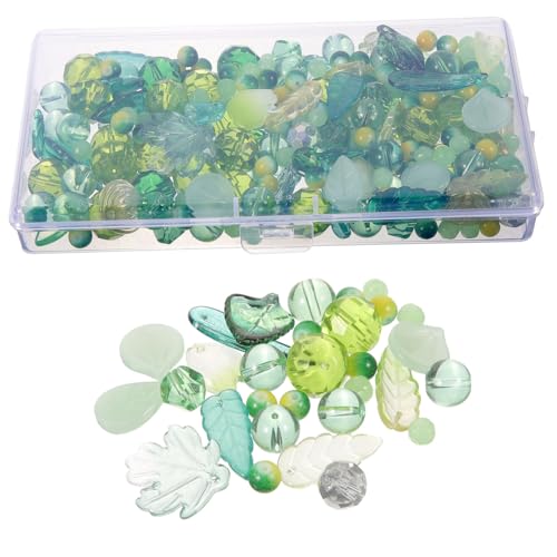 Operitacx 1 Schachtel Glasperlen Kleine Bunte Anhänger DIY Schmuckzubehör für Armbänder Halsketten Handgefertigte Bastelperlen Geschenkidee für Erwachsene und Mädchen von Operitacx