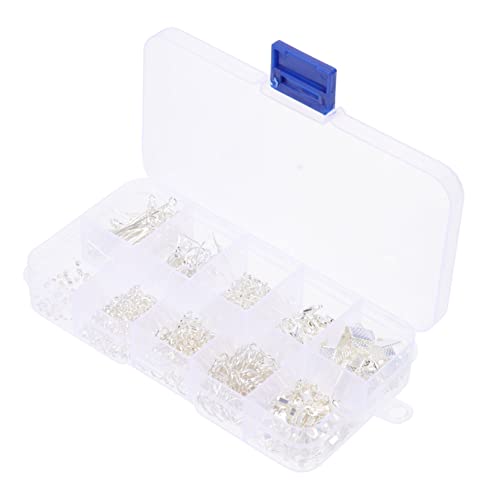 Operitacx 1 Schachtel Ohrring Zubehör Silber Fächer DIY Ohrschmuck Basteln Ohrringhaken Nickelfrei Sicherer Verschluss Schmuckherstellung Zubehör für Individuelle Ohrclips und Ohrhänger von Operitacx