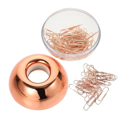 Operitacx 1 Schachtel Roségold Büroklammern Dekorative Niedliche Paper Clips Praktischer Clipspender für Bürobedarf Dokumentenorganisation und Vielseitige Verwendung Operitacx 1 Schachtel Roségold Büroklammern Dekorative Niedliche Paper Clips Praktischer Clipspender für Bürobedarf Dokumentenorganisation und Vielseitige Verwendung von Operitacx