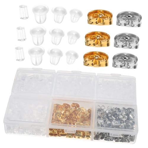 Operitacx 1 Schachtel Silikon Ohrstecker Stopper Set Fach Box Metall Ohrstecker Rückseiten Transparent Weich Komfortabel Diy Schmuck Zubehör für Ersatz Sicherung Operitacx 1 Schachtel Silikon Ohrstecker Stopper Set Fach Box Metall Ohrstecker Rückseiten Transparent Weich Komfortabel Diy Schmuck Zubehör für Ersatz Sicherung von Operitacx