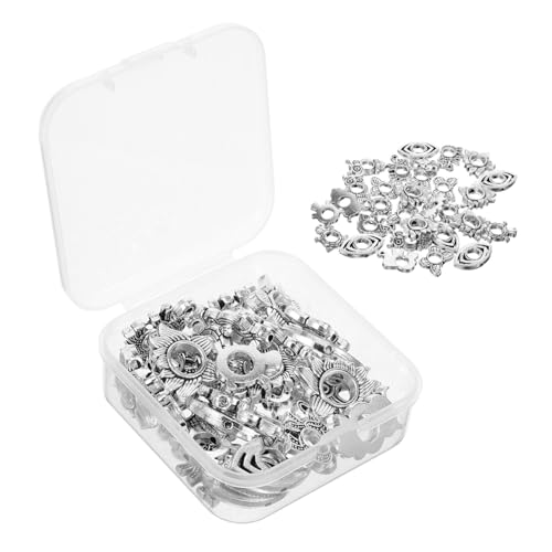Operitacx 1 Schachtel Tibetische Tier Charms aus Spacer Beads für DIY Schmuckherstellung Armbänder Halsketten Anhänger Basteln Operitacx 1 Schachtel Tibetische Tier Charms aus Spacer Beads für DIY Schmuckherstellung Armbänder Halsketten Anhänger Basteln von Operitacx