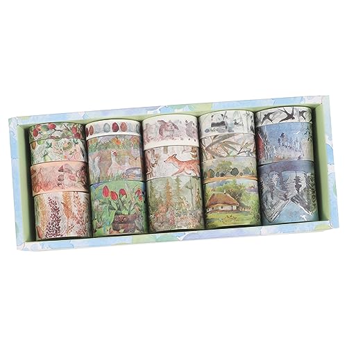 Operitacx 1 Schachtel Vintage Washi Tape Vielseitiges DIY Klebeband für Scrapbooking Handbuch Geschenkverpackung Abreißbar Rückstandsfrei Praktische Bastelrolle für Kreative Dekoration Operitacx 1 Schachtel Vintage Washi Tape Vielseitiges DIY Klebeband für Scrapbooking Handbuch Geschenkverpackung Abreißbar Rückstandsfrei Praktische Bastelrolle für Kreative Dekoration von Operitacx