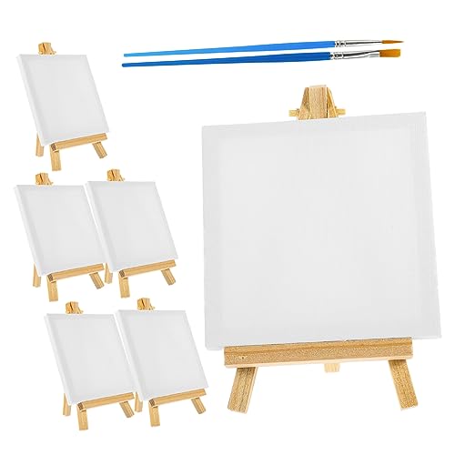 Operitacx 1 Set Mini Ölstaffelei Kits Zubehör Für Malleinwände Malstaffelei Mini Staffelei Holzstaffelei Leinwandrahmen Kit Malparty Kit Leinwandfarbe Mini Und Staffelei von Operitacx