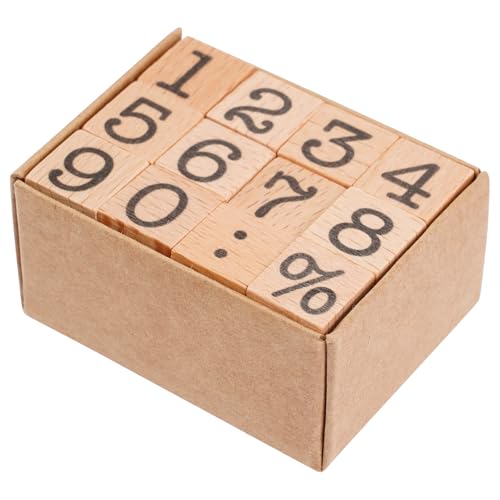 Operitacx 1 Set Zahlen Holzstempel Holzstempel Gummistempel Zahl 0-9 Dekorative Journal Stempel für DIY Handwerk Karte und Fotoalbum Operitacx 1 Set Zahlen Holzstempel Holzstempel Gummistempel Zahl 0-9 Dekorative Journal Stempel für DIY Handwerk Karte und Fotoalbum von Operitacx